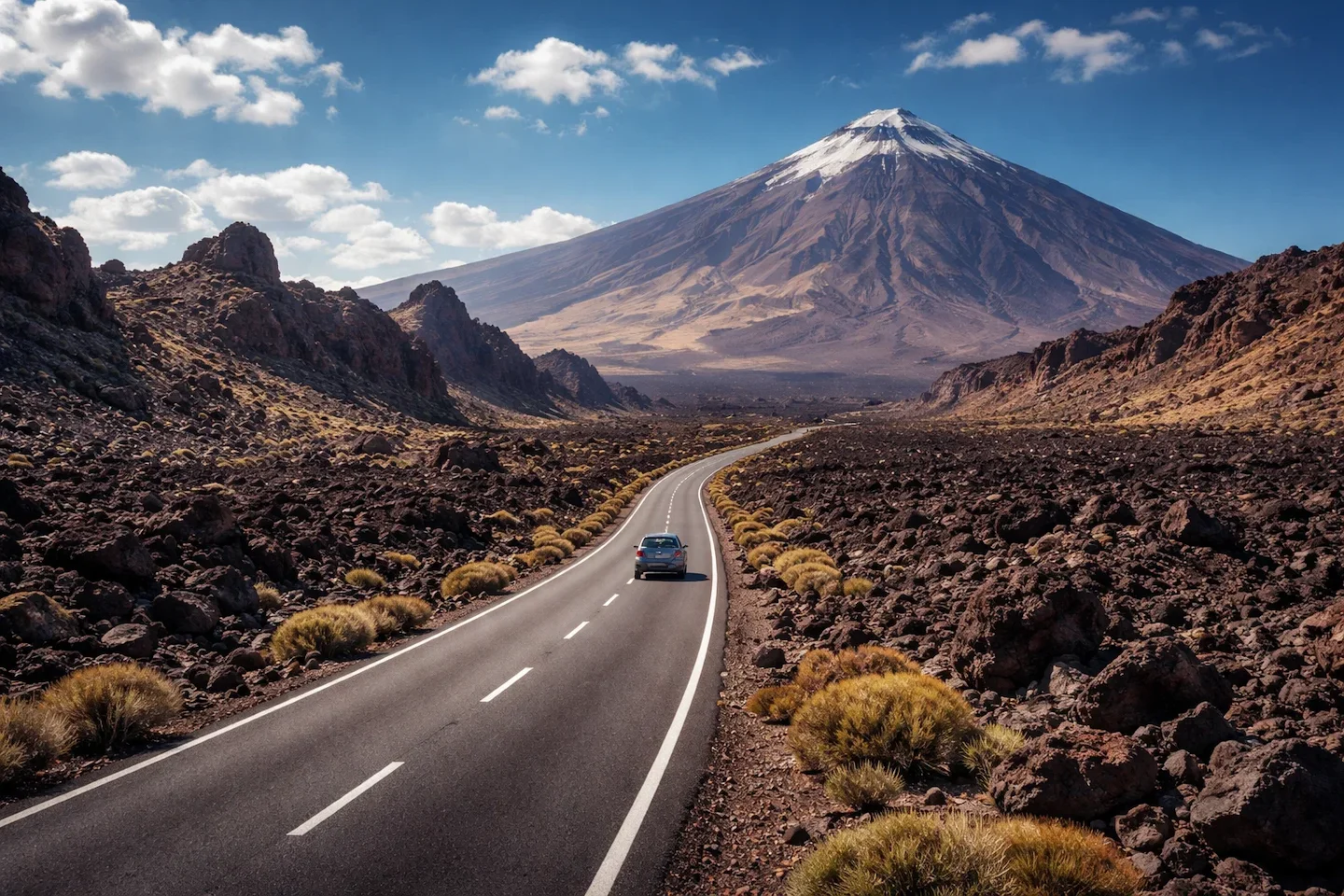 Mietwagen Kanaren – Bergstraße durch den Teide Nationalpark auf Teneriffa