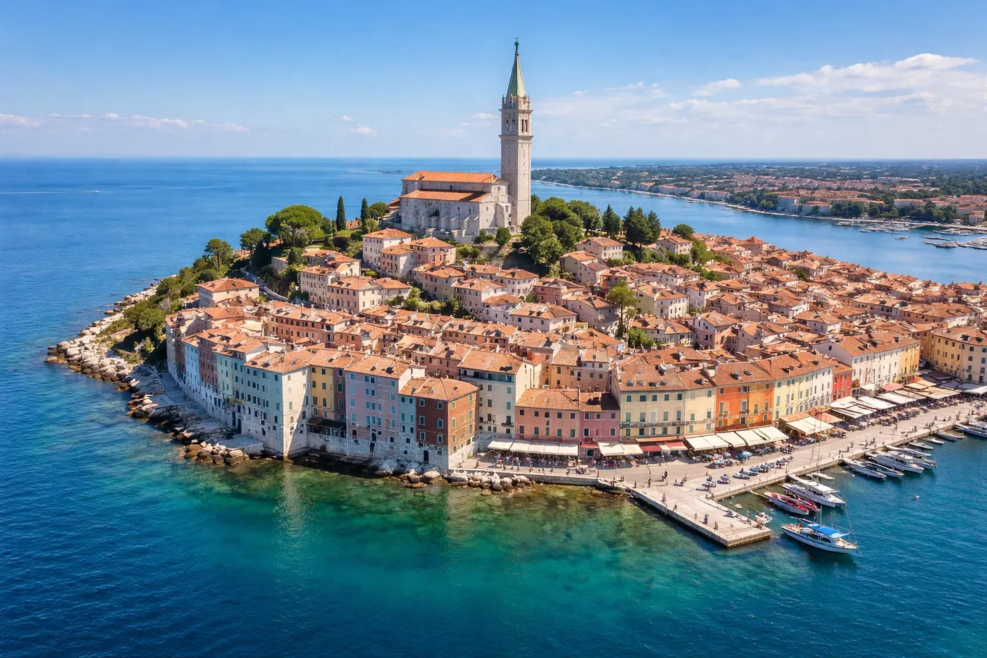 Pauschalreise Kroatien – Rovinj Altstadt Istrien Hafen